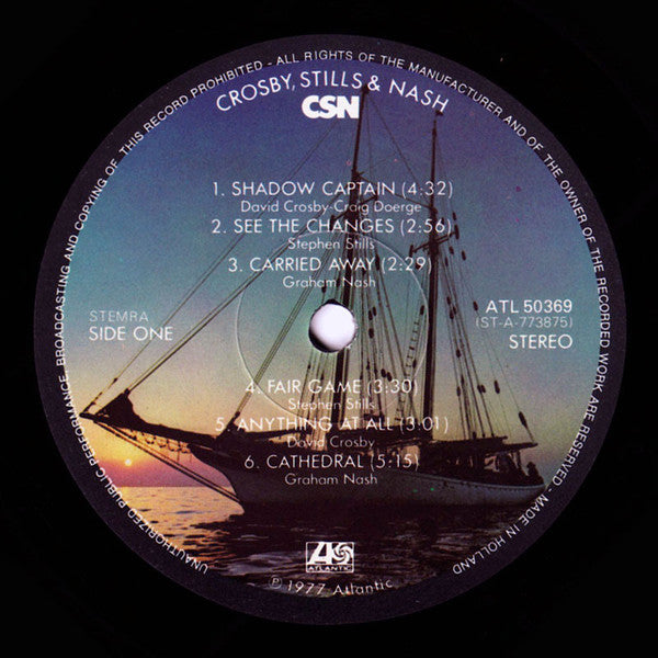 Crosby, Stills & Nash - CSN (LP, Album, Tex) - De Platen Aap – Vinylwinkel in Brielle & online webshop voor muziekliefhebbers