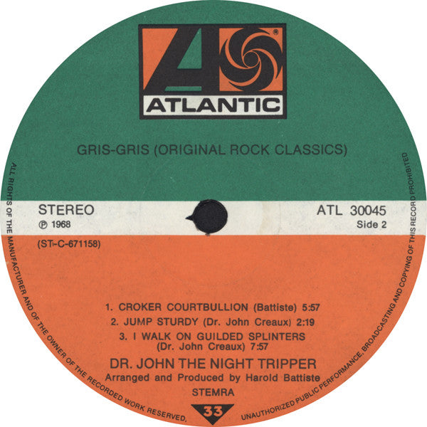 Dr. John, The Night Tripper : Gris-Gris (LP, Album, RE)