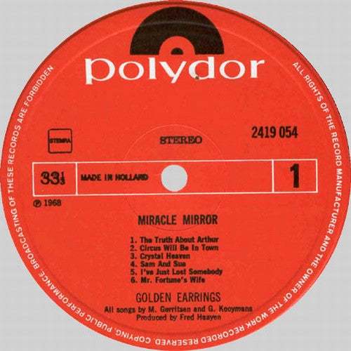 Golden Earring - Miracle Mirror (LP, Album, RE) - De Platen Aap – Vinylwinkel in Brielle & online webshop voor muziekliefhebbers
