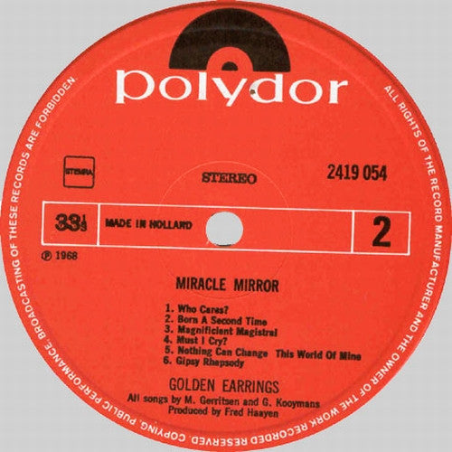 Golden Earrings* : Miracle Mirror (LP, Album, RE)