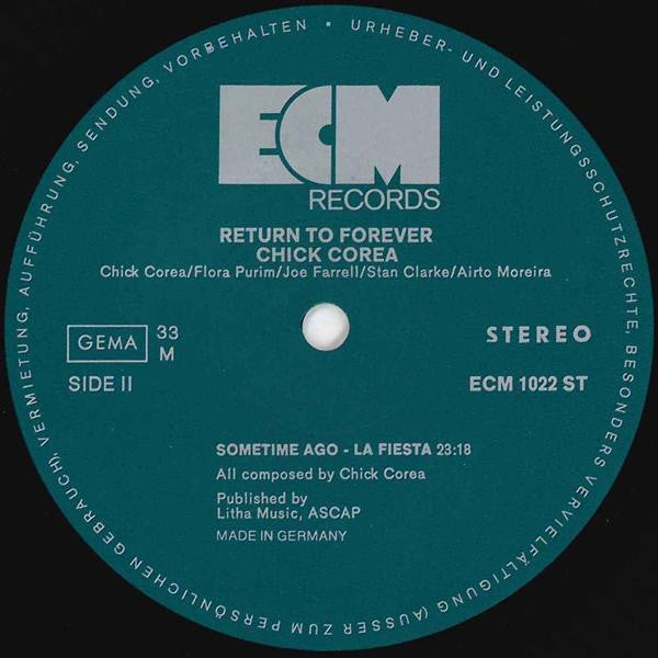 Chick Corea : Return To Forever (LP, Album)