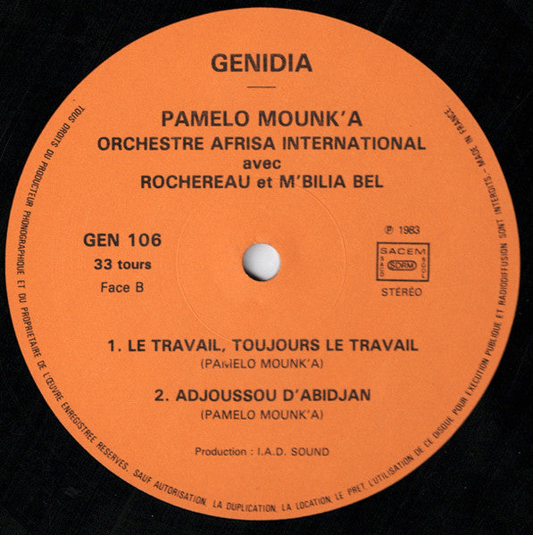 Pamelo Mounk'a Accompagné De Orchestre Afrisa L'international Avec Tabu Ley Rochereau Et Mbilia Bel : 20 Ans De Carrière (LP)