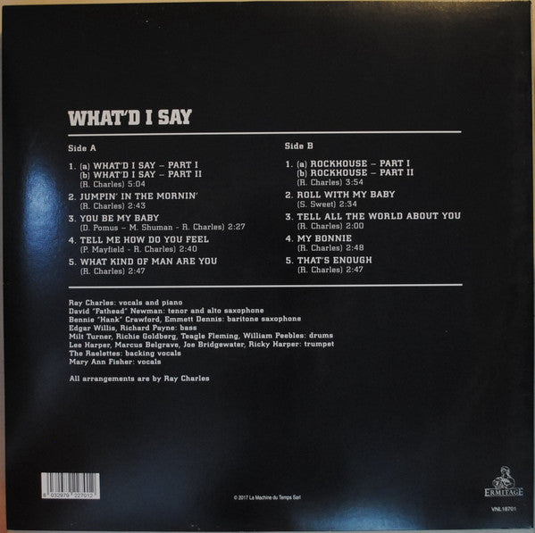 Ray Charles : What'd I Say (LP, Album, RE, 180)