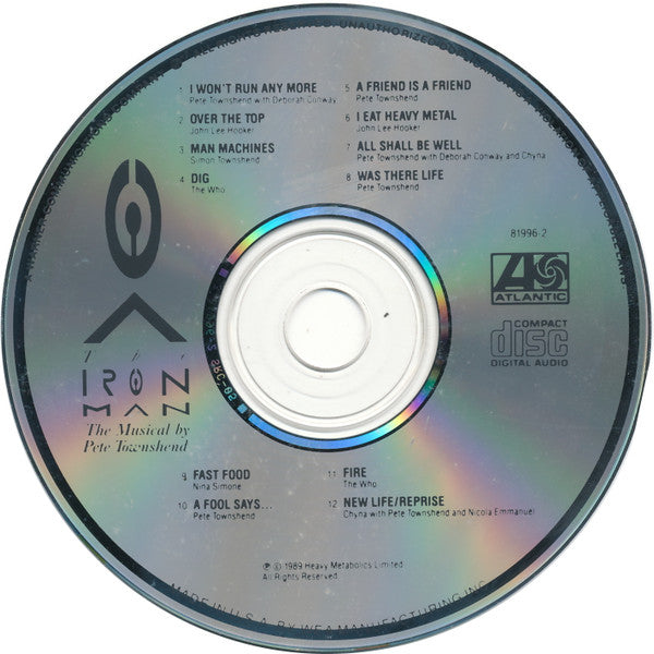 Pete Townshend - The Iron Man (The Musical By Pete Townshend) (CD, Album) - De Platen Aap – Vinylwinkel in Brielle & online webshop voor muziekliefhebbers