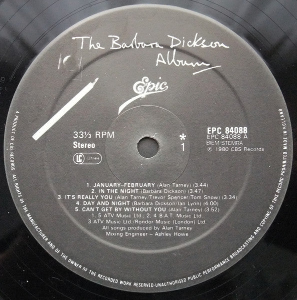 Barbara Dickson : The Barbara Dickson Album (LP, Album)