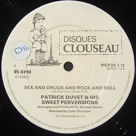 Patrick Duvet & His Sweet Perversions : Wake Up And Make Love With Me (12")