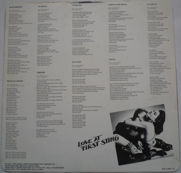 Scorpions : Love At First Sting (LP,Album)