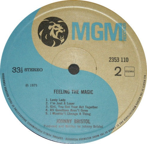 Johnny Bristol : Feeling The Magic (LP, Album)
