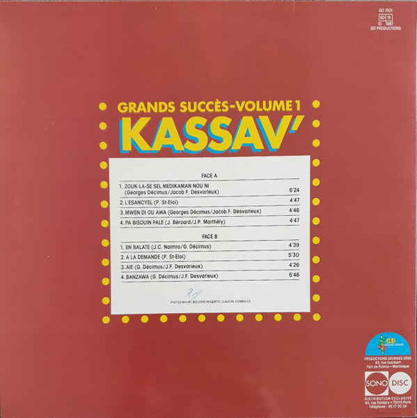 Kassav' : Grands Succès-Volume 1 (LP,Compilation)