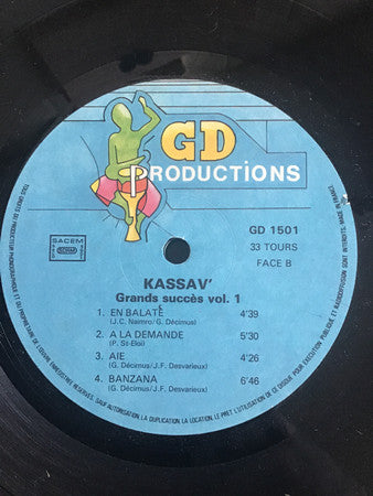Kassav' : Grands Succès-Volume 1 (LP,Compilation)