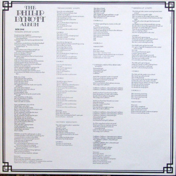 Philip Lynott* : The Philip Lynott Album (LP, Album)