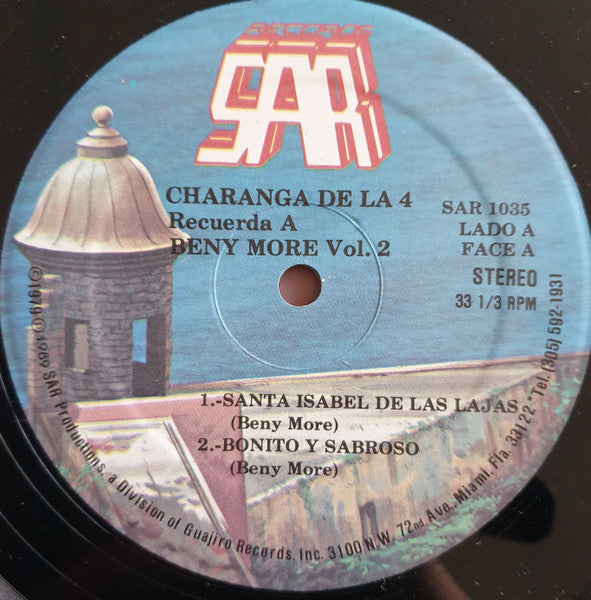 Charanga De La 4 : Recuerda A Beny Moré Vol. 2 (LP, Album, RP)