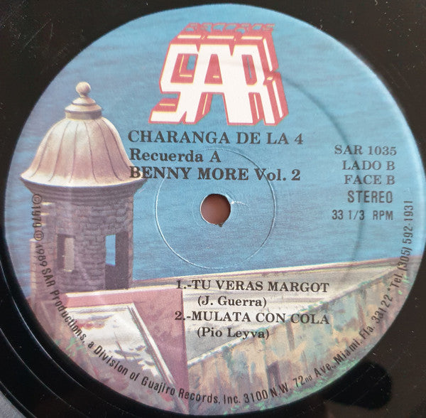 Charanga De La 4 : Recuerda A Beny Moré Vol. 2 (LP, Album, RP)