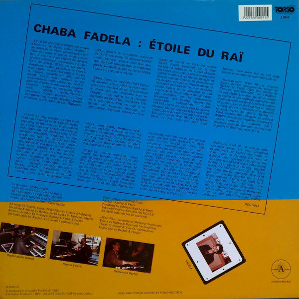 Fadela* : شابة فضيلة  Fadela - Étoile Du Raï (LP, Album)