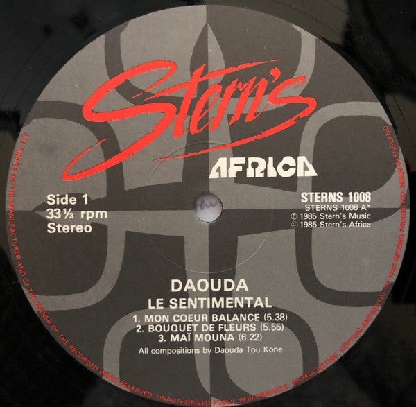Daouda : Le Sentimental (LP, Album, RE)