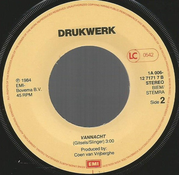 Drukwerk : Kapsones (7", Single)