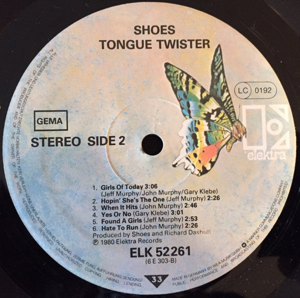 Shoes : Tongue Twister (LP, Album)