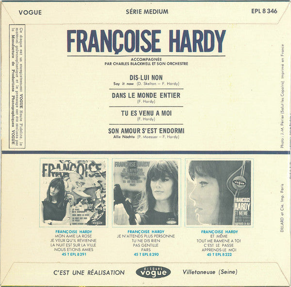 Françoise Hardy : Dis-Lui Non (7", EP)