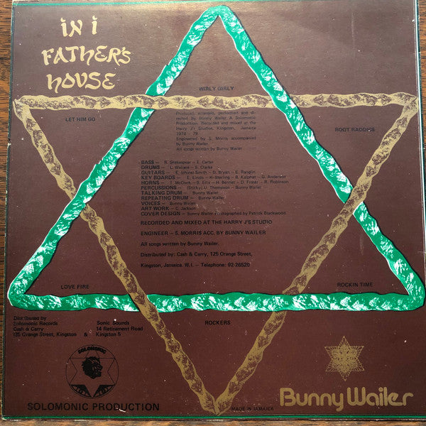Bunny Wailer : In I Father's House (LP, Album)