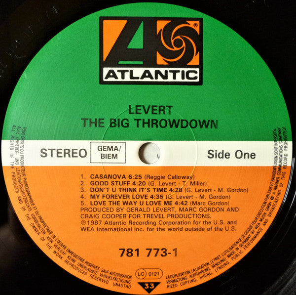 Levert : The Big Throwdown (LP, Album)