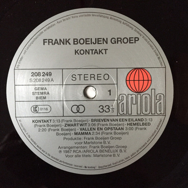Frank Boeijen Groep : Kontakt (LP, Album, M/Print, RE)