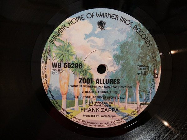 Zappa* : Zoot Allures (LP, Album)