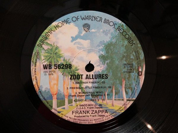 Zappa* : Zoot Allures (LP, Album)