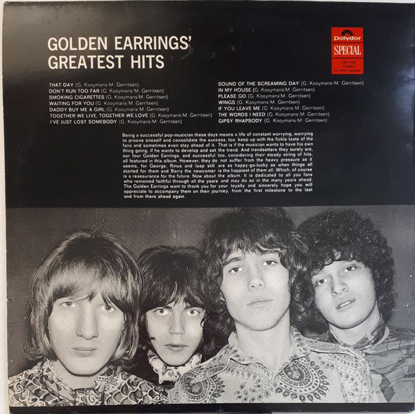 Golden Earrings* : Golden Earrings' Greatest Hits (LP, Comp, RE)