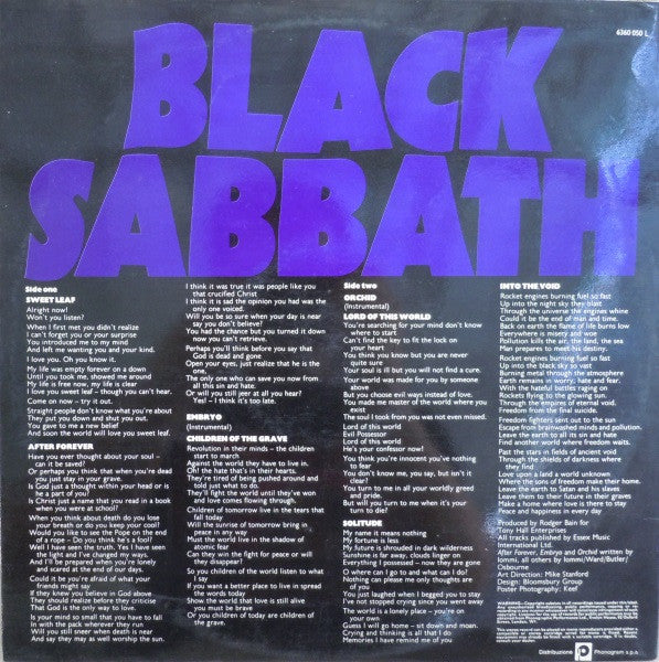 Black Sabbath : Master Of Reality (LP, Album)