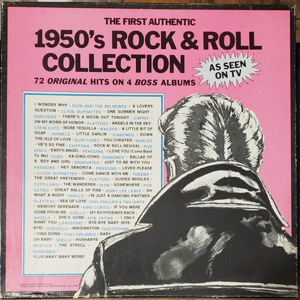 Various : The First Authentic 1950's Rock & Roll Collection (4xLP, Comp)