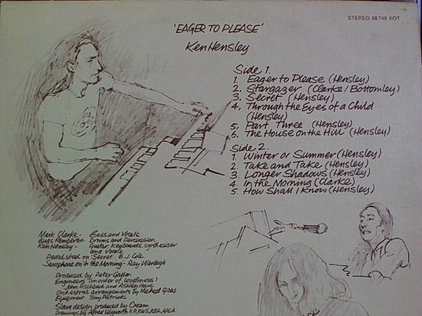 Ken Hensley : Eager To Please (LP,Album,Stereo)