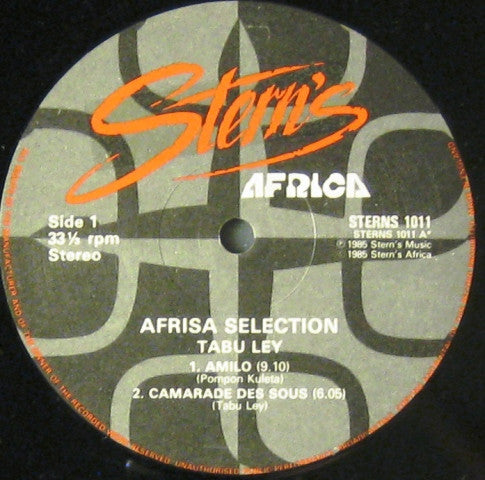 Tabu Ley* : Afrisa Selection (LP, Album)