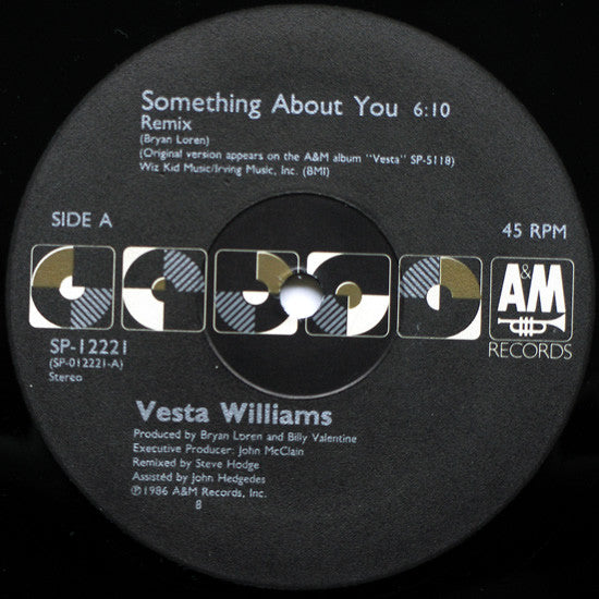 Vesta Williams : Something About You (12",45 RPM)