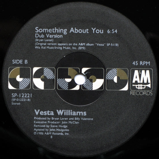 Vesta Williams : Something About You (12",45 RPM)