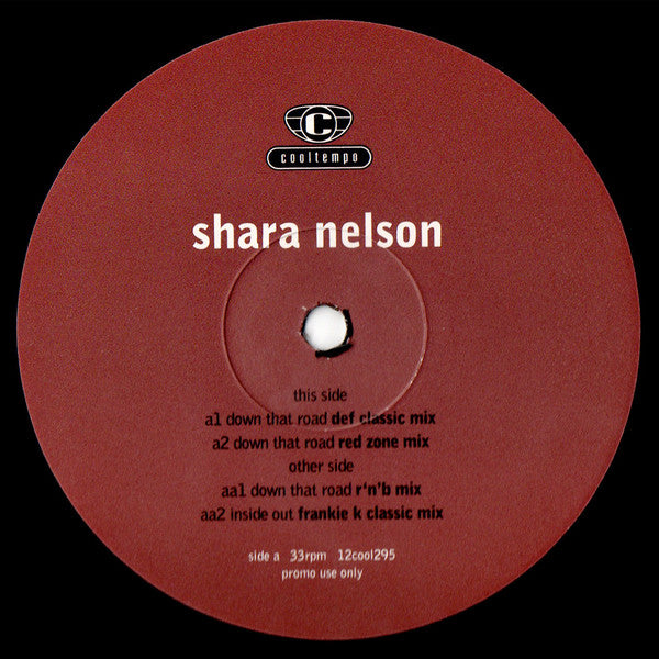 Shara Nelson : Down That Road / Inside Out (The David Morales, Frankie Knuckles And Underdog Remixes) (2x12", Ltd, Promo)