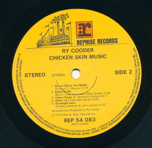 Ry Cooder - Chicken Skin Music (LP, Album, RE) - De Platen Aap – Vinylwinkel in Brielle & online webshop voor muziekliefhebbers