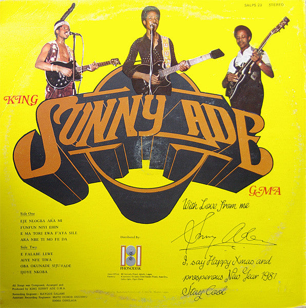 King Sunny Ade & His African Beats : Eje Nlogba (LP, Album, Blu)