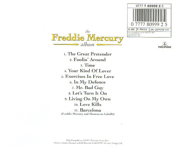 Freddie Mercury - The Freddie Mercury Album (CD, Comp, Ltd, S/Edition) - De Platen Aap – Vinylwinkel in Brielle & online webshop voor muziekliefhebbers