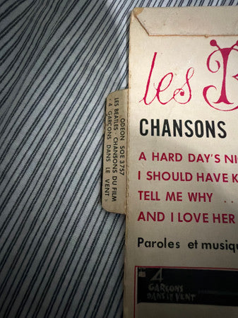 Les Beatles* : Chansons Du Film "4 Garçons Dans Le Vent" (7", EP)