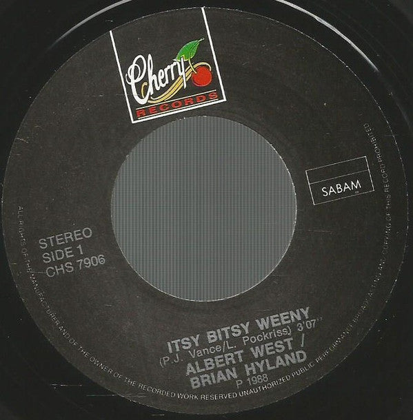 Albert West & Brian Hyland : Itsy Bitsy Teenie Weenie Yellow Polkadot Bikini (7", Single)