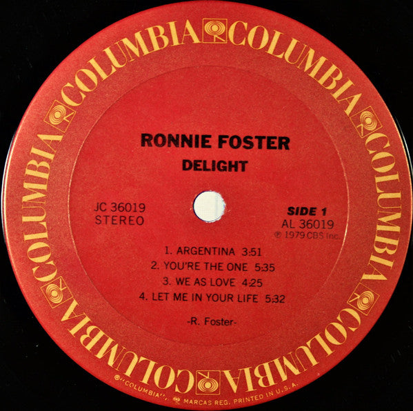 Ronnie Foster : Delight (LP,Album)