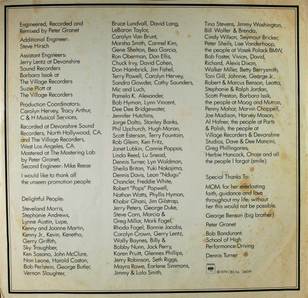 Ronnie Foster : Delight (LP,Album)