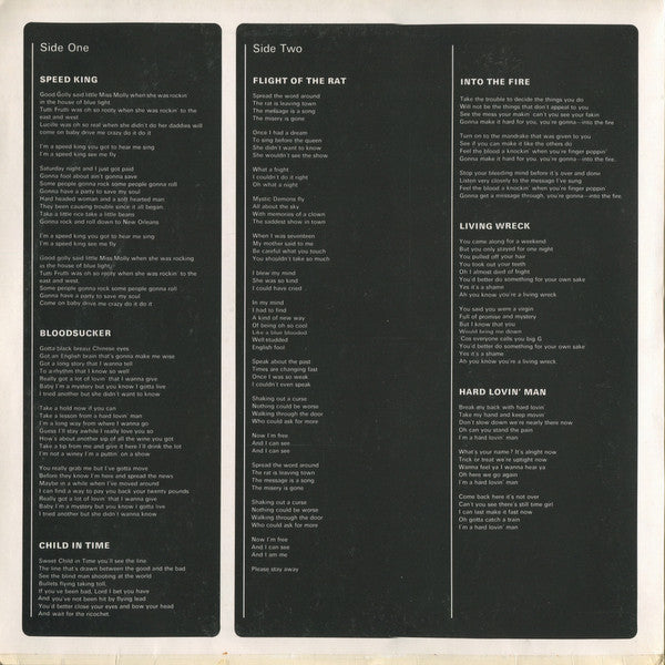 Deep Purple : In Rock (LP, Album, Gat)