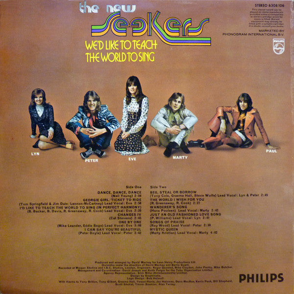 The New Seekers : We'd Like To Teach The World To Sing (LP, Album)