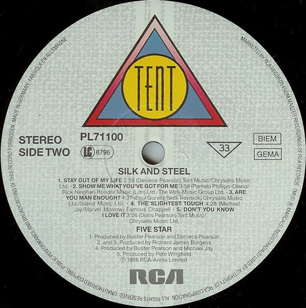 5 Star* : Silk & Steel (LP, Album)