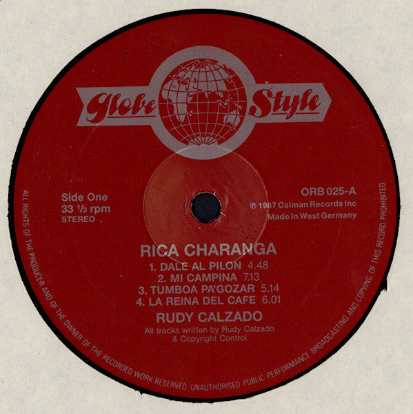 Rudy Calzado : Rica Charanga (LP)