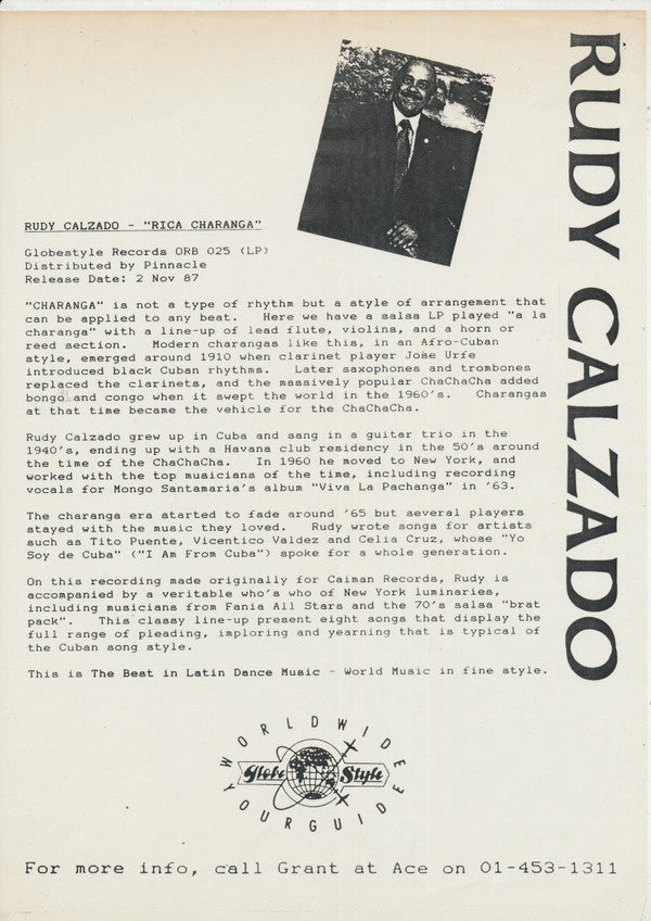 Rudy Calzado : Rica Charanga (LP)