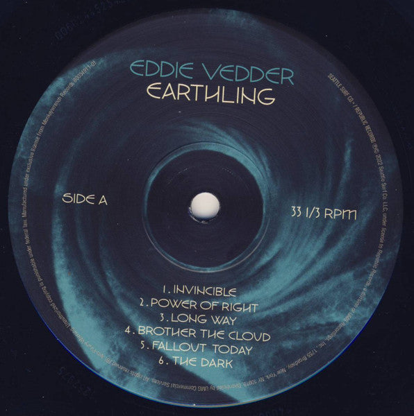 Eddie Vedder : Earthling (LP,Album,Stereo)