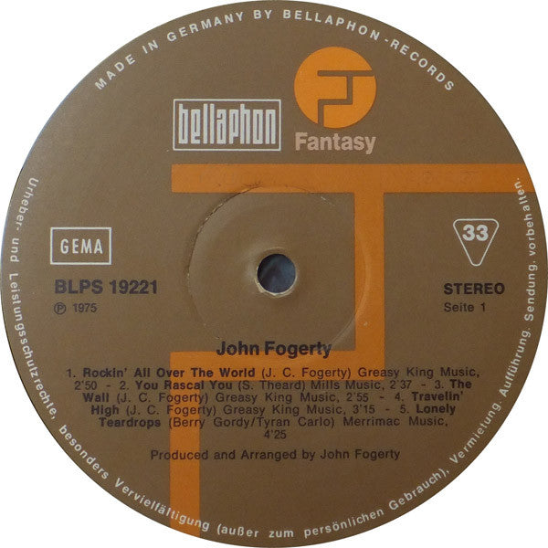 John Fogerty : John Fogerty (LP, Album)