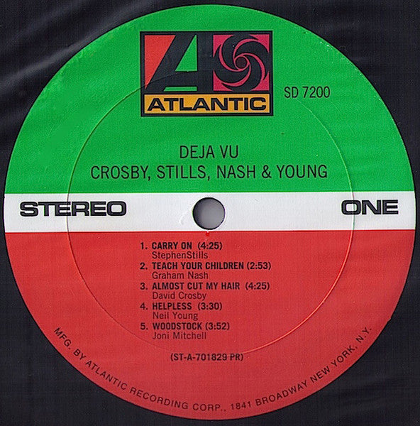 Crosby, Stills, Nash & Young : Déjà Vu (LP, Album, RE, RM, 200)